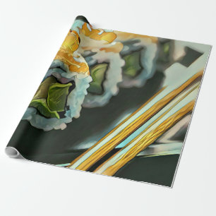 Papier Cadeau sushi japonais