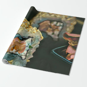Papier Cadeau sushi japonais