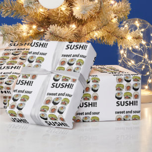 Papier Cadeau Sushi Sucré et Acide Sushi