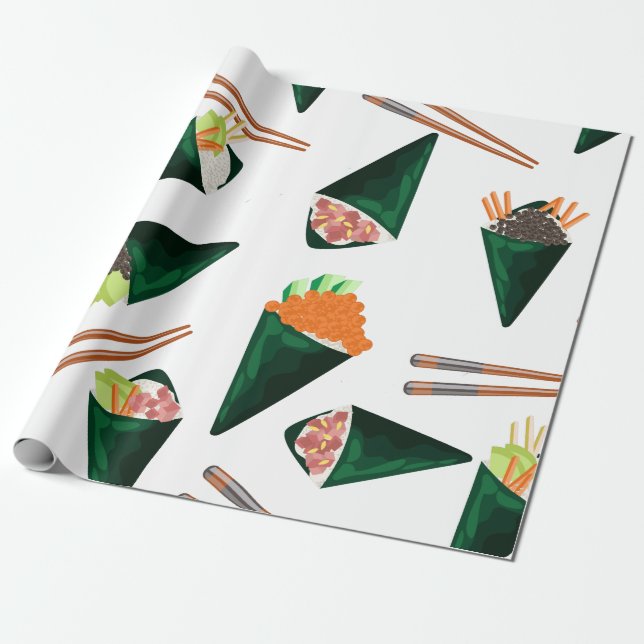 Papier Cadeau sushi temaki (Déroulé)