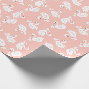 Papier Cadeau Swans Baby shower Oiseau avec héritier