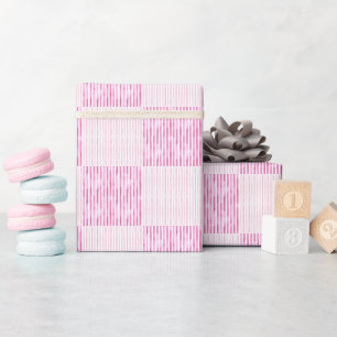 Papier Cadeau Sweet Anniversaire fille de fête Aquarelle rayures