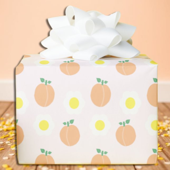 Papier Cadeau Sweet Peach 1er anniversaire (Créateur téléchargé)