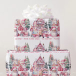 Papier Cadeau Sweet Père Noël Land in Pink Girl's Name Christmas<br><div class="desc">Nom de la jeune fille Noël Père Noël Terre en papier d'enveloppement rose</div>