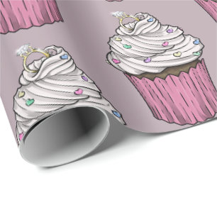 Papier Cadeau Sweet Proposition Cupcake