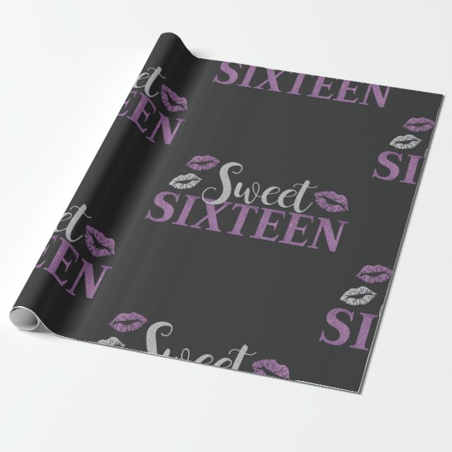 Papier Cadeau Sweet sixteen (Déroulé)