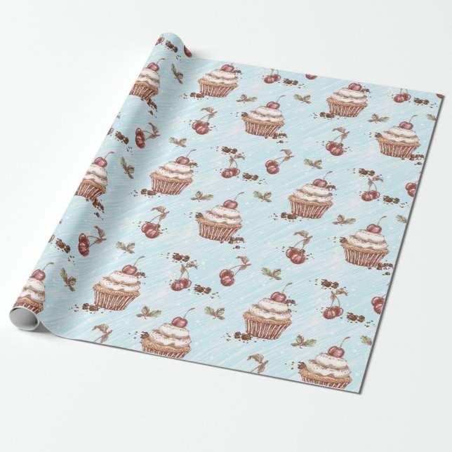 Papier Cadeau Sweet Treats Wrapping (Déroulé)