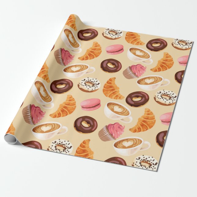 Papier Cadeau Sweet Treats Wrapping (Déroulé)
