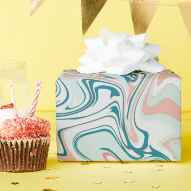 Papier Cadeau Swirl (Fête d'anniversaire)