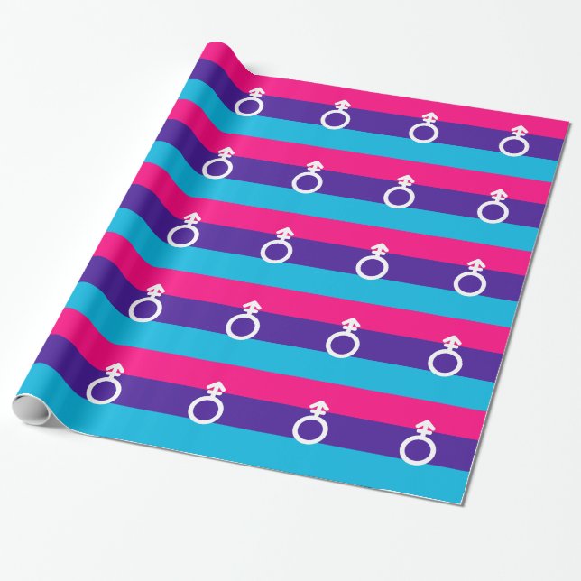 PAPIER CADEAU SYMBOLE ANDROGYNE FIDE (Déroulé)