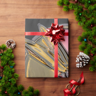 Papier Cadeau Symbole d'art de libellule Abstrait multicolore