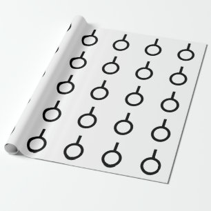 Papier Cadeau Symbole de genre Neutrois