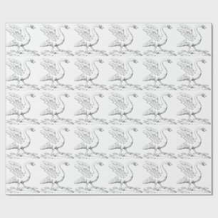 Papier Cadeau Symbole de l'amour et de la fidélité Swan Fine Art