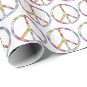 Papier Cadeau SYMBOLE DE PAIX Coloré