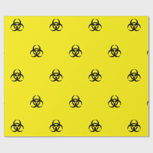 Papier Cadeau Symbole de risque biologique