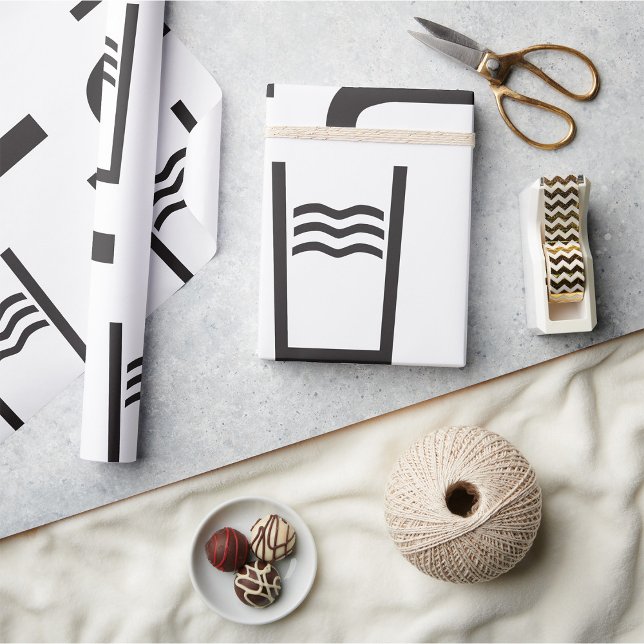 Papier Cadeau Symbole d'eau du robinet (Créateur téléchargé)