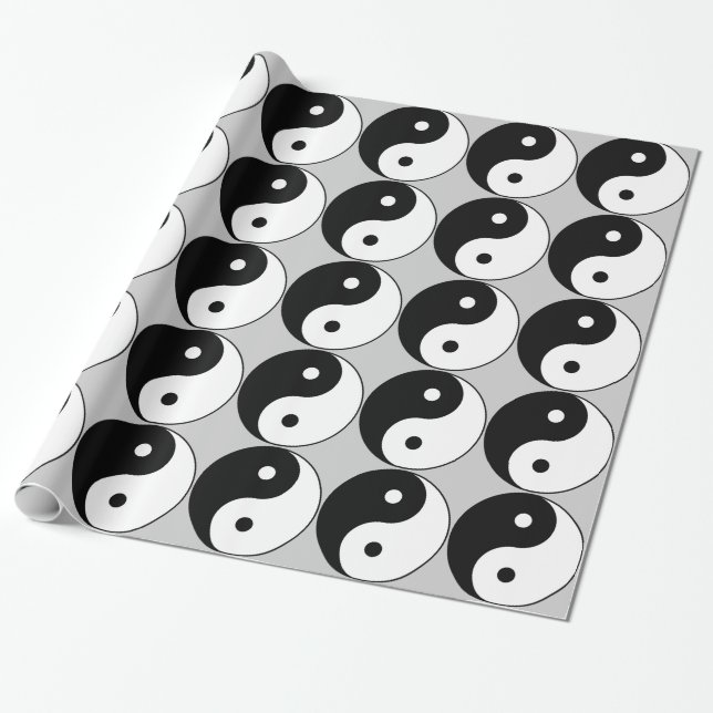 Papier Cadeau symbole du yin yang (Déroulé)