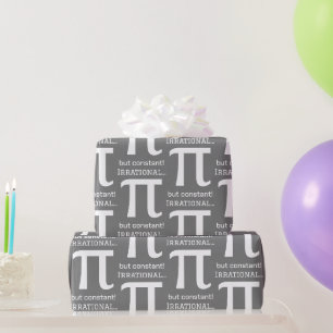 Papier Cadeau Symbole Pi Personnalisé, Math Lover