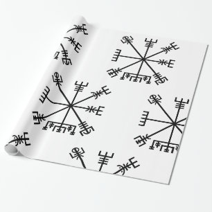 Papier Cadeau Symbole Viking Vegvisir