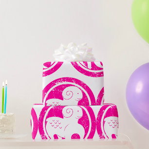 Papier Cadeau SYMBOLE Zodiaque Aries Grunge Ram Rose Astrologie