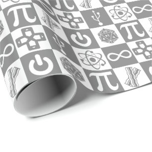 Papier Cadeau Symboles de geeks