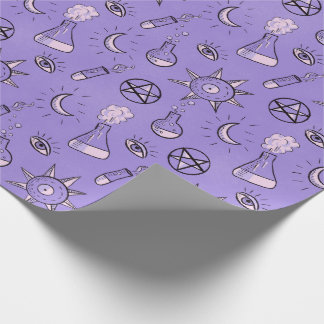 Papier Cadeau Symboles occultes de cuisine Motif - Magie mystiqu