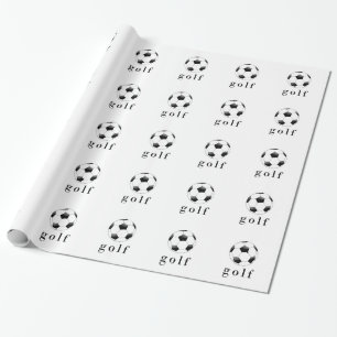 Papier Cadeau T-Shirt drôle de sport balle de football Golf