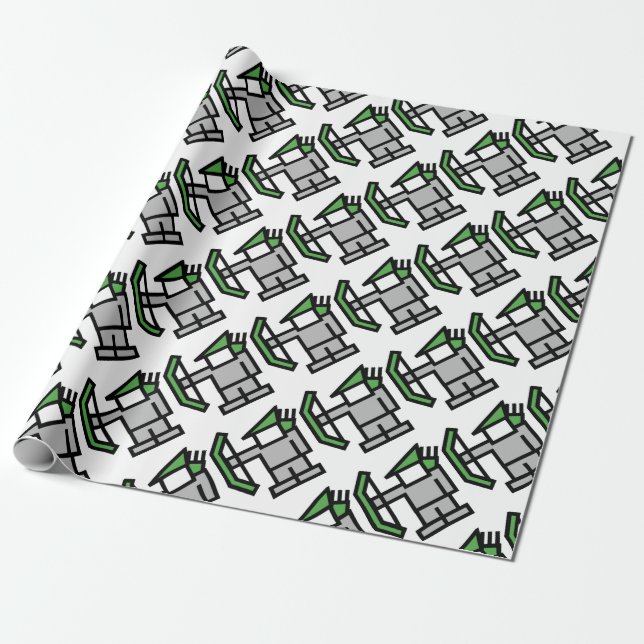 Papier Cadeau T-shirts de meme de 8bit Robin Hood (Déroulé)