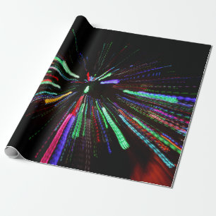 Papier Cadeau Tableau abstrait rouge, vert et bleu