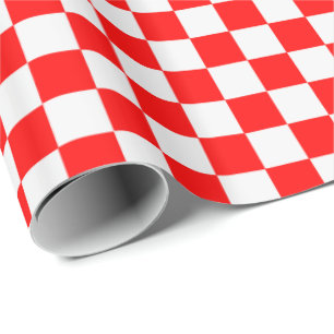 Papier Cadeau Tableau de bord classique rouge et blanc par STayl