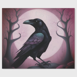 Papier Cadeau Tableau d'un corbeau noir
