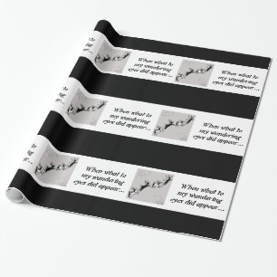Papier Cadeau Tableau noir - rennes - noir / blanc