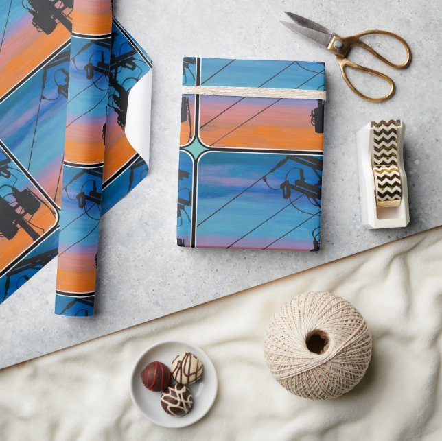 Papier Cadeau Tableau 'Sunset Hum' (Artisanat)