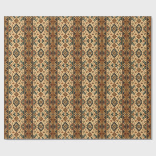 Papier Cadeau Tablier de cuisine à motif tribal Boho Aztec   Rus