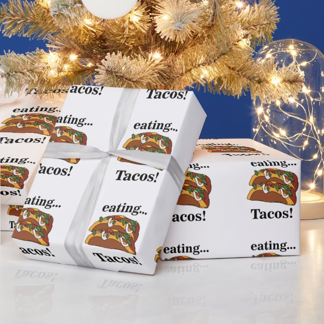 Papier Cadeau Taco Tacos Anniversaire Drôle (Vacances)