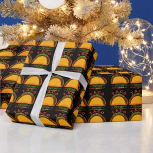 Papier Cadeau Taco Trump chasse toujours les poulets amusants
