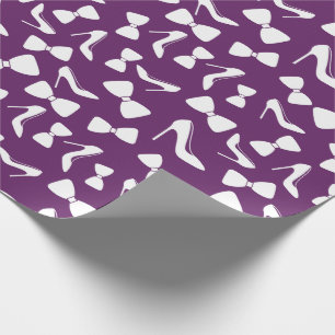 Papier Cadeau Talons Hauts Élégants, Cadeaux de Mariage à Nœud P