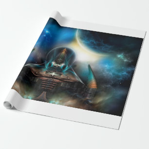 Papier Cadeau Tamalin 5 Science Fiction Fractal