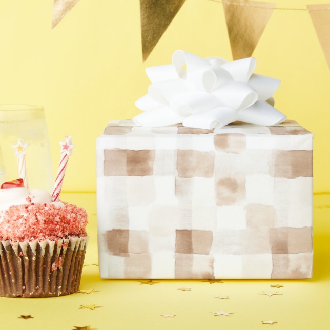 Papier Cadeau Tan Brown (Fête d'anniversaire)