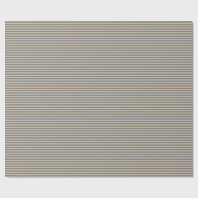 Papier Cadeau Tan et gris ardoise légère Motif (Plat)