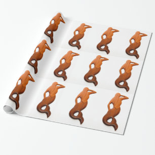 Papier Cadeau tan lookout mermaids