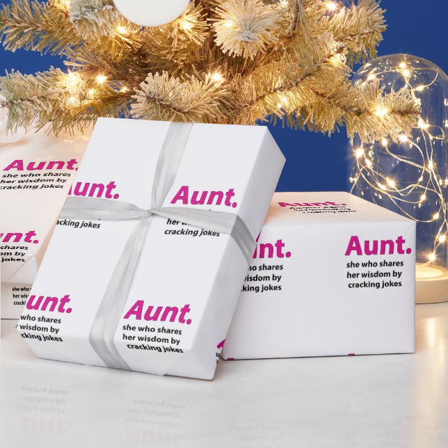 Papier Cadeau Tante Citation Tante (Vacances)