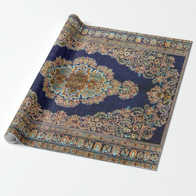 Papier Cadeau Tapis Oriental Tapis Kilim (Déroulé)