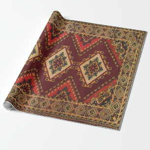 Papier Cadeau Tapis Oriental Turc Persan Ancien