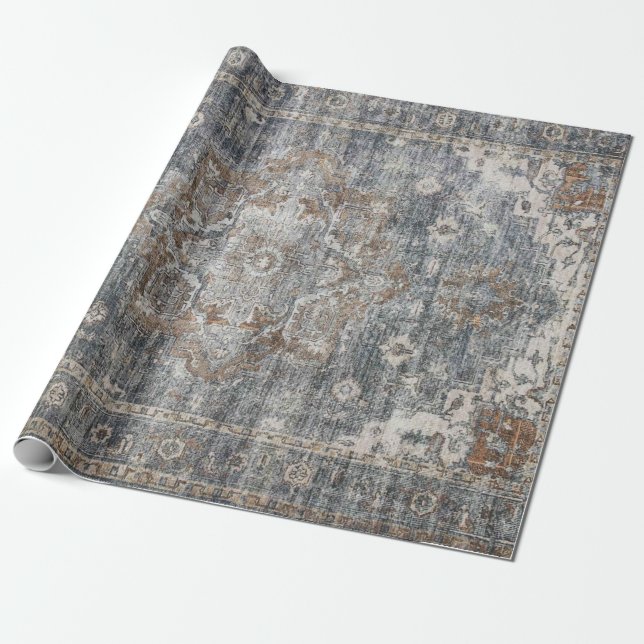 Papier Cadeau Tapis persan turc oriental (Déroulé)