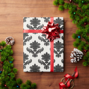 Papier Cadeau Tapisserie française noir et blanc