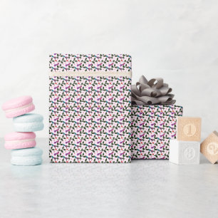 Papier Cadeau Tapisserie Motif Sans Fin Floral Oiseau Coloré