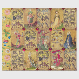 Papier Cadeau Tarots antiquaires /Cartes de cour allemandes /Fal