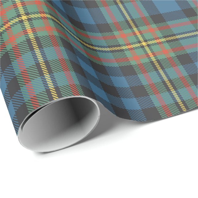 Papier Cadeau Tartan ancien du clan MacLellan (Coin rond)