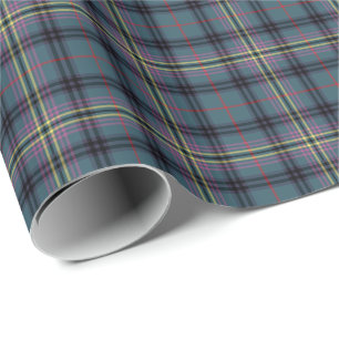 Papier Cadeau Tartan antique de clan de Kennedy